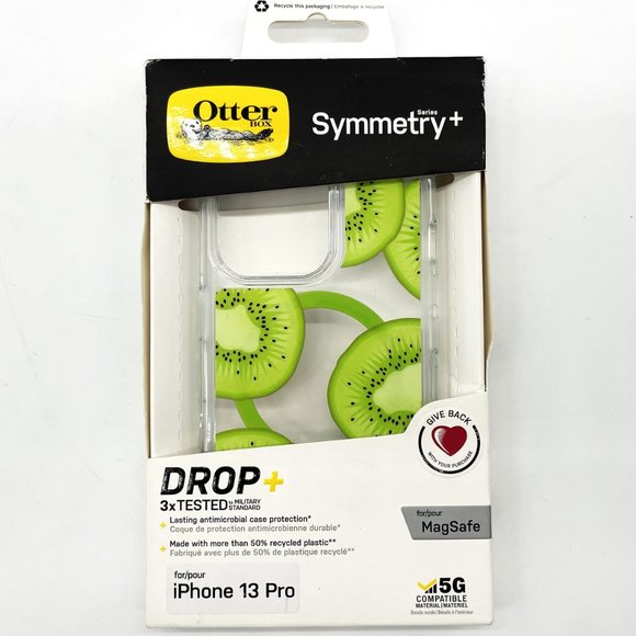 OtterBox Symmetry Apple iPhone 13 Models Mag Safe Clear Case Kiwi Design-NIB - Picture 3 of 5
